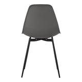 Scaun modern Ballen, antracit, 41x53x84 cm