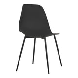 Scaun modern Ballen, negru, 41x53x84 cm