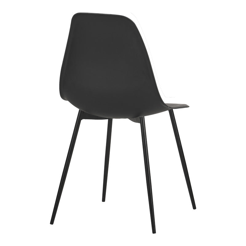 Scaun modern Ballen, negru, 41x53x84 cm, detaliu produs