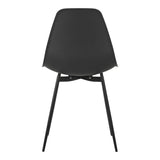 Scaun modern Ballen, negru, 41x53x84 cm