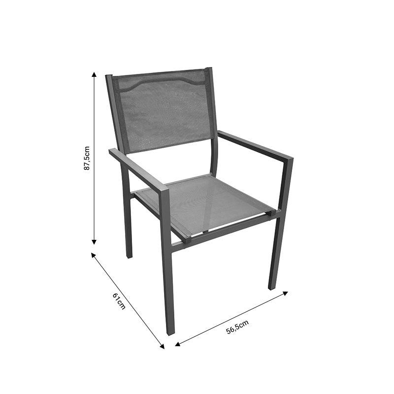 Scaun Moly, Antracit - Negru, 56x61x87 cm - Antracit