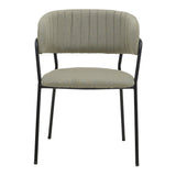 Scaun Morel, stofa si metal, 55x55x76 cm - Gri