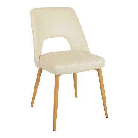 Scaun Murde, catifea si metal, 48x61x89 cm