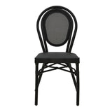 Scaun Nacia, Negru - Maro, 45x59x85 cm - Negru