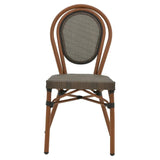 Scaun Nacia, Negru - Maro, 45x59x85 cm - Maro