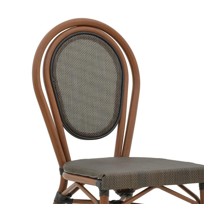 Scaun Nacia, Negru - Maro, 45x59x85 cm - Maro