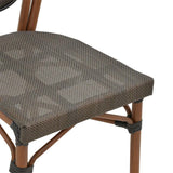 Scaun Nacia, Negru - Maro, 45x59x85 cm - Maro