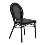 Scaun Nacia, Negru - Maro, 45x59x85 cm - Negru