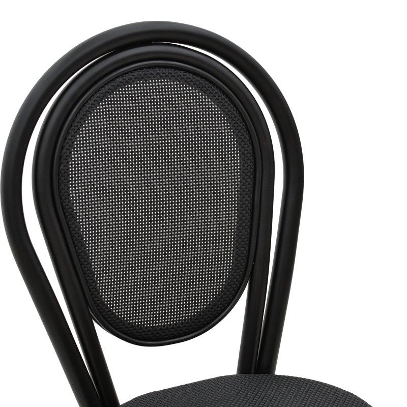 Scaun Nacia, Negru - Maro, 45x59x85 cm - Negru