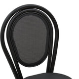 Scaun Nacia, Negru - Maro, 45x59x85 cm - Negru