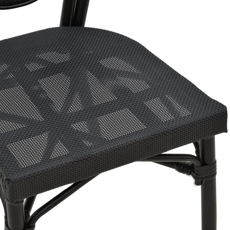 Scaun Nacia, Negru - Maro, 45x59x85 cm - Negru