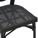 Scaun Nacia, Negru - Maro, 45x59x85 cm - Negru