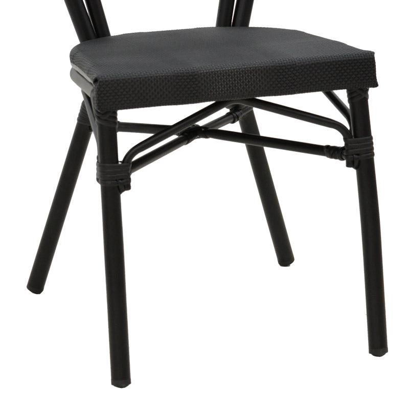 Scaun Nacia, Negru - Maro, 45x59x85 cm - Negru