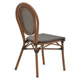 Scaun Nacia, Negru - Maro, 45x59x85 cm - Maro