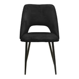 Scaun Nelda, picioare negre, catifea, Diverse culori, 44x58x82 cm - Negru | SKU: 428-000014 | Scaun Nelda, picioare negre, catifea, 44x58x82 cm, varianta Negru, produs pentru amenajarea locuinței, disponibil online în România la CasaMob