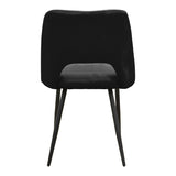 Scaun Nelda, picioare negre, catifea, Diverse culori, 44x58x82 cm - Negru | SKU: 428-000014 | Scaun Nelda, picioare negre, catifea, 44x58x82 cm, varianta Negru, produs pentru amenajarea locuinței, disponibil online în România la CasaMob
