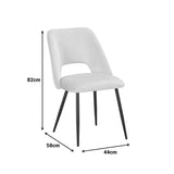 Scaun Nelda, picioare negre, catifea, Diverse culori, 44x58x82 cm - Roz | SKU: 428-000015 | Scaun Nelda, picioare negre, catifea, 44x58x82 cm, varianta Roz, produs pentru amenajarea locuinței, disponibil online în România la CasaMob