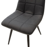 Scaun Nely, 47x61x85 cm - Negru