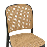Scaun Nereus, Alb - Negru, 45x43x84 cm - Negru