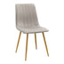 Scaun catifelat Noor, Velvet, Picioare, Gri - Verde, 44x53x86 cm - 292-000119