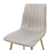 Scaun catifelat Noor, Velvet, Picioare, Gri - Verde, 44x53x86 cm - Gri