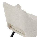 Scaun Nordo armchair, 56x58x85 cm - Negru-Crem
