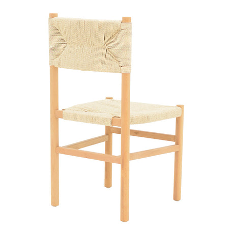 Scaun Oarvine Natural-funie, Natural, 46x52x88 cm