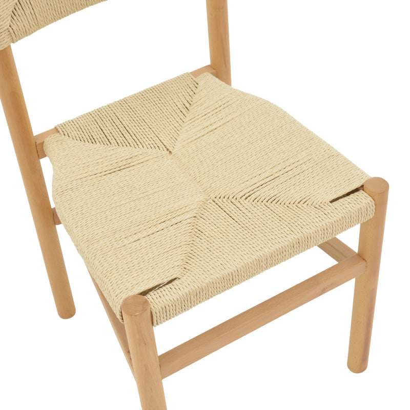 Scaun Oarvine Natural-funie, Natural, 46x52x88 cm