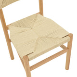 Scaun Oarvine Natural-funie, Natural, 46x52x88 cm