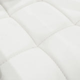 Scaun oaspete superposable Otlen pu-crom 47x45x87 cm, Alb - Negru, 45x47 cm - Alb