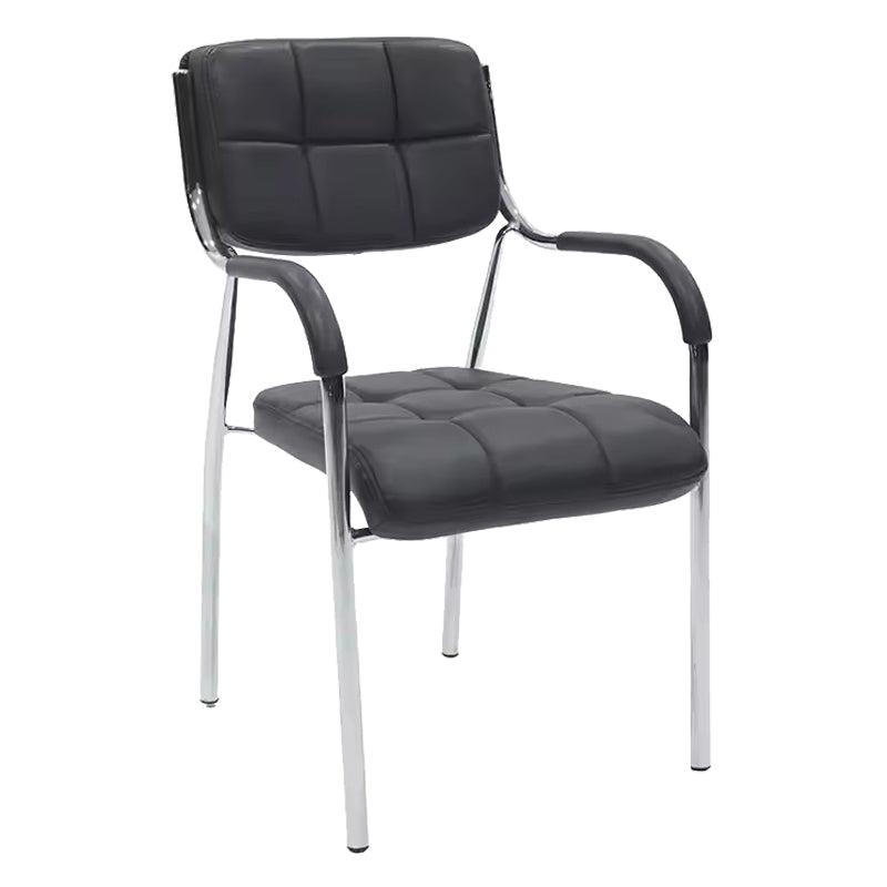 Scaun oaspete superposable Otlen pu-crom 47x45x87 cm, Alb - Negru, 45x47 cm - Scaun oaspete superposable Otlen pu-crom 47x45x87 cm, Alb - Negru, 45x47 cm - 274-000009