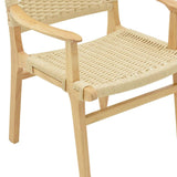 Scaun Olivier, Bej - Natural, 62x60x85 cm - Natural