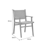 Scaun Olivier, Bej - Natural, 62x60x85 cm - Natural