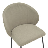 Scaun Olympian tesatura, Gri, 50x55x83 cm