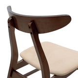 Scaun Orlean, Gri - Nuc, 53x49x78 cm - Nuc
