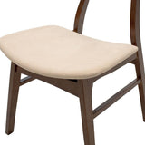 Scaun Orlean, Gri - Nuc, 53x49x78 cm - Nuc
