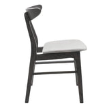 Scaun Orlean, Gri - Nuc, 53x49x78 cm - Gri