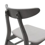 Scaun Orlean, Gri - Nuc, 53x49x78 cm - Gri
