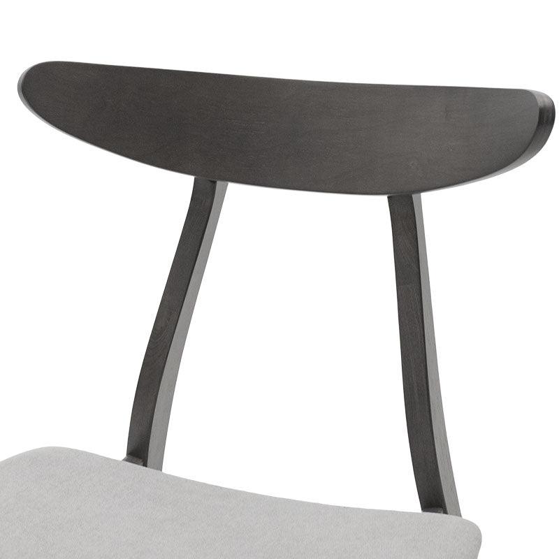Scaun Orlean, Gri - Nuc, 53x49x78 cm - Gri