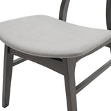 Scaun Orlean, Gri - Nuc, 53x49x78 cm - Gri
