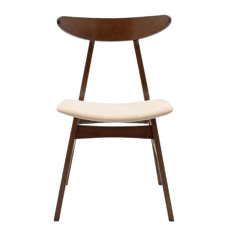 Scaun Orlean, Gri - Nuc, 53x49x78 cm - Nuc