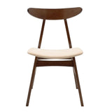 Scaun Orlean, Gri - Nuc, 53x49x78 cm - Nuc