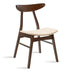 Scaun Orlean, Gri - Nuc, 53x49x78 cm - 097-000007