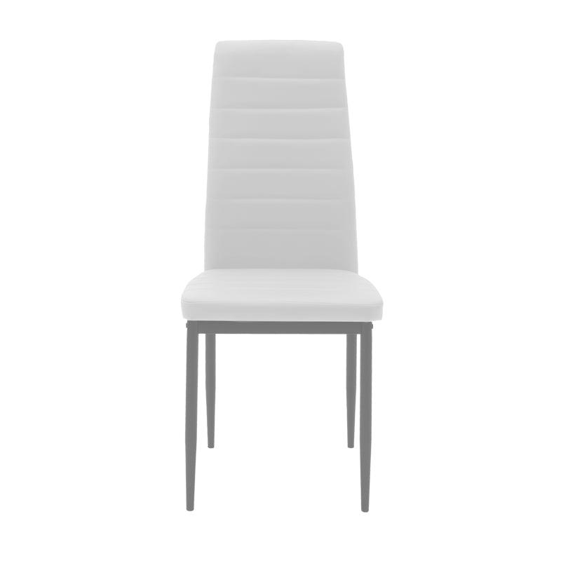 Scaun Parker, Alb - Bej, 42x48x98 cm - Alb