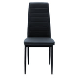 Scaun Parker, gri inchis, 42x48x98 cm
