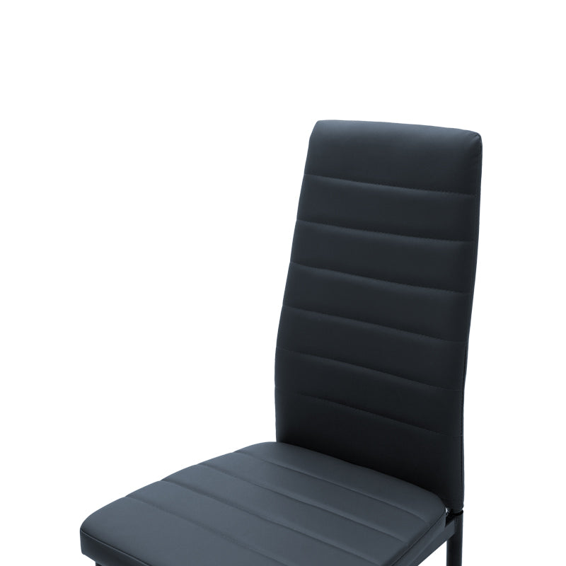 Scaun Parker, gri inchis, 42x48x98 cm