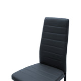 Scaun Parker, gri inchis, 42x48x98 cm