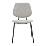 Scaun Pietro, Gri - Gri inchis, 50x53x83 cm - Gri inchis