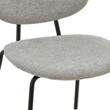 Scaun Pietro, Gri - Gri inchis, 50x53x83 cm - Gri inchis
