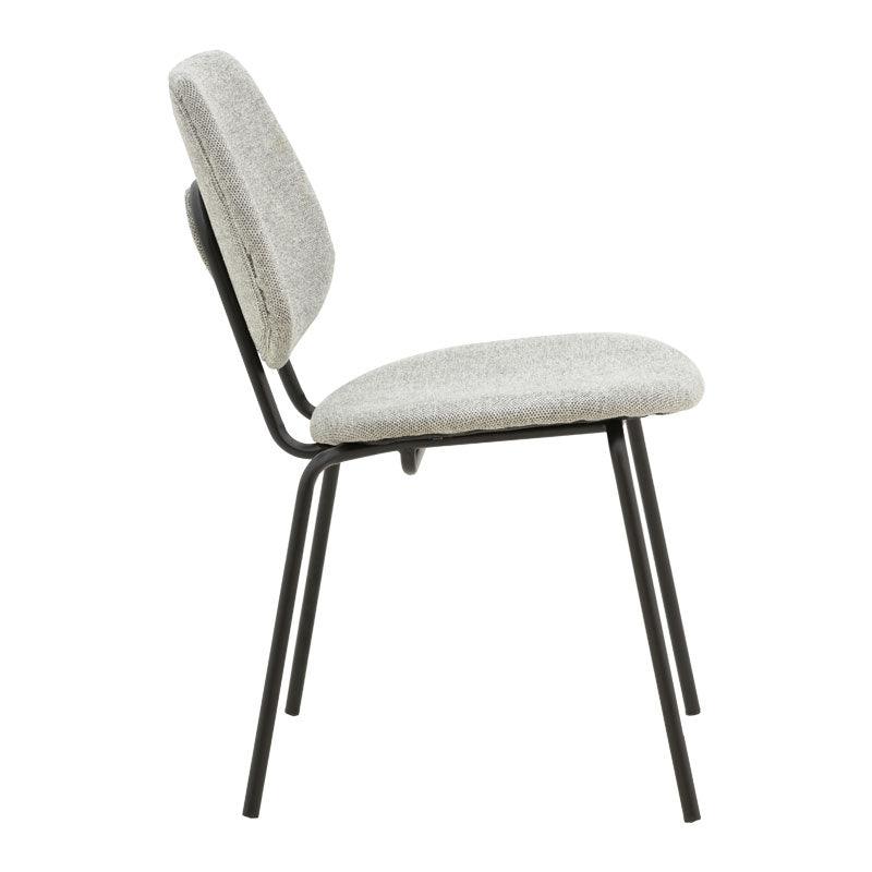 Scaun Pietro, Gri - Gri inchis, 50x53x83 cm - Gri inchis